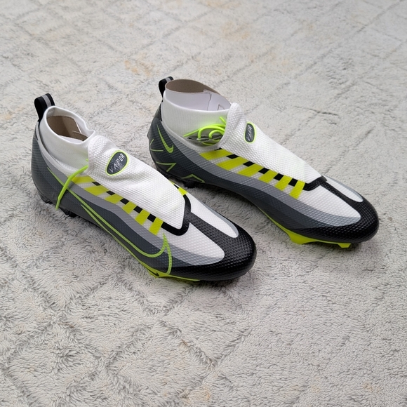Nike Vapor Edge Pro 360 Football Cleats Black Gray Volt Mens Sz 12 DQ3670-071